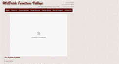 Desktop Screenshot of mcbridefurniturevillage.com
